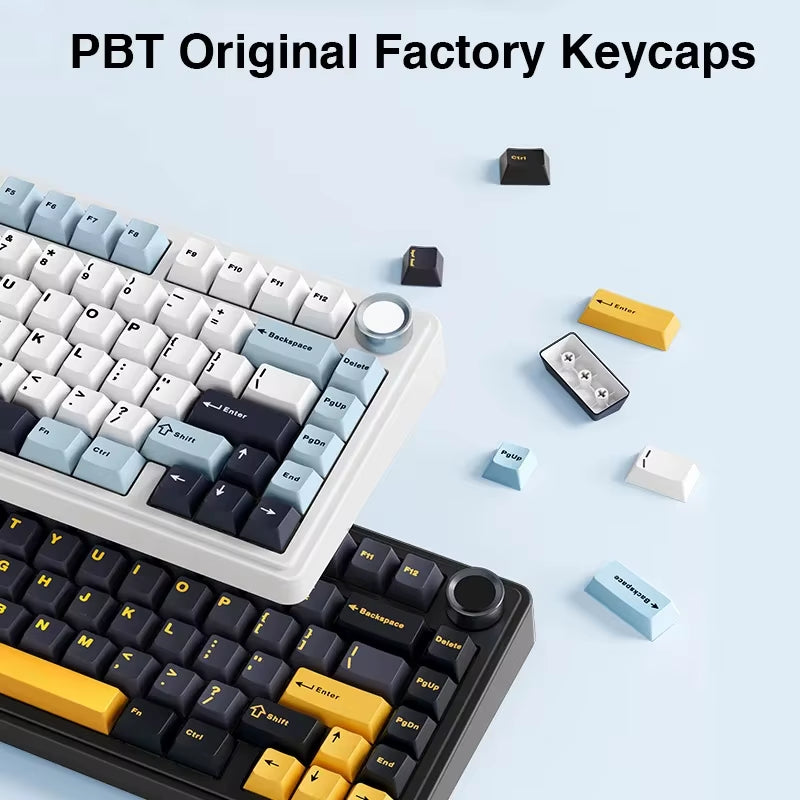 F75 2.4G Wireless/Bluetooth/Wired Gaming Mechanical Keyboard RGB Customized 75% Layout OEM Profile Gasket Structure