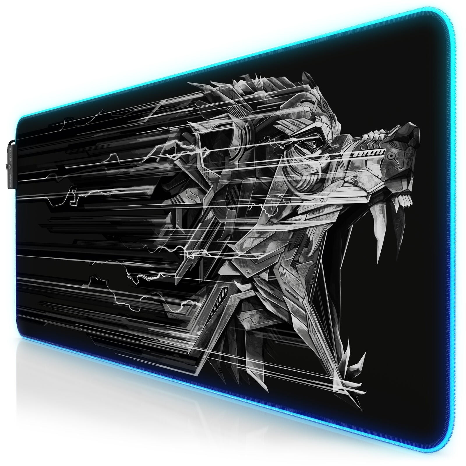 Titanwolf Lightning RGB Gaming Mauspad 800 X 300 X 4Mm Xl-Formal LED Multi Color